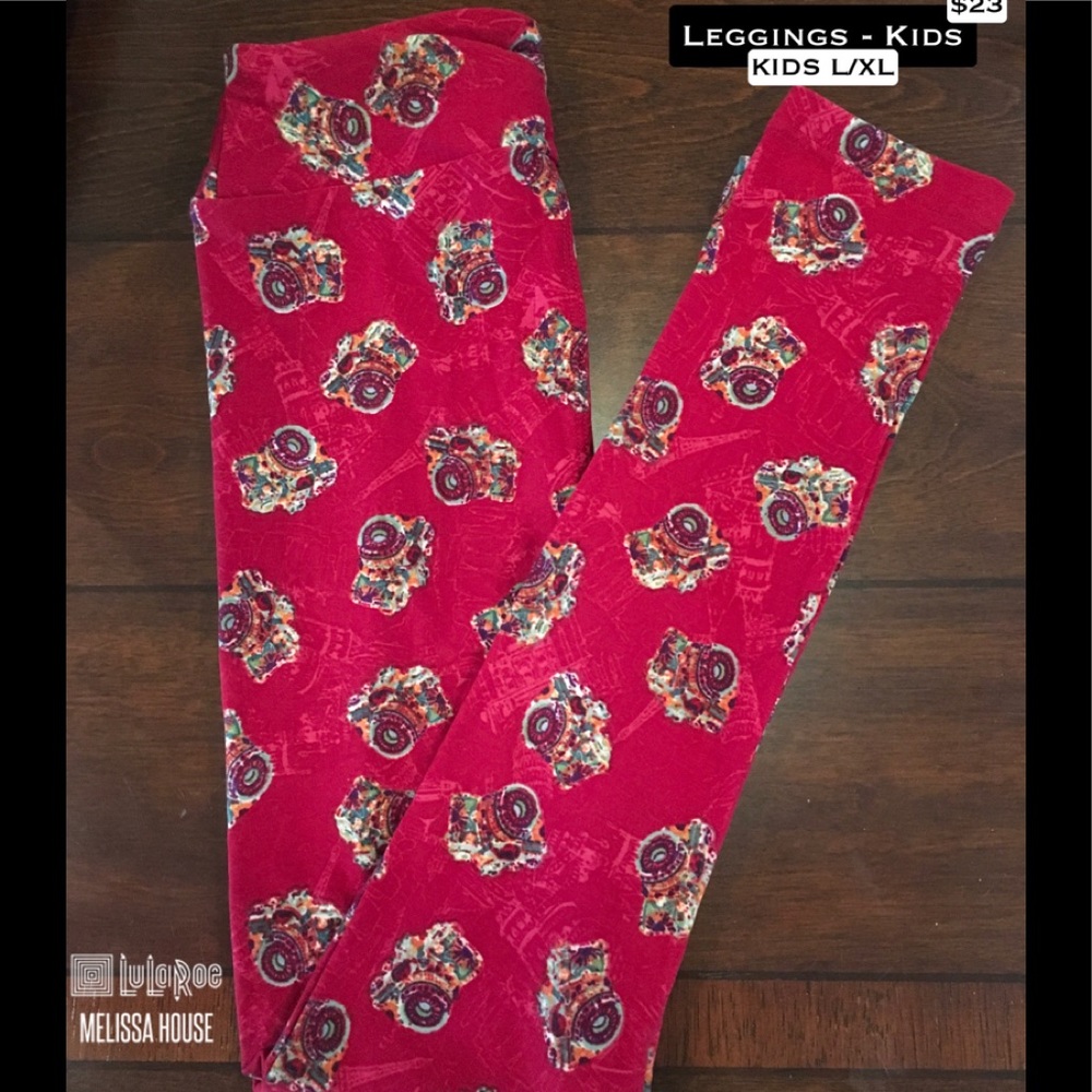 L/XL LuLaRoe Leggings Cameras